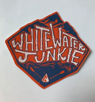 WHITEWATER JUNKIE STICKER